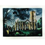 § John Piper, OM, CH (British, 1903-1992) Fountains Abbey, Yorkshire signed lower right "John Piper"
