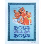 *** Blimey (American, 20th Century) Girls will be Girls; and Boys will be Boys both with printed