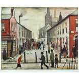 § Laurence Stephen Lowry, RBA, RA (British, 1887-1976) Fever Van signed lower right in pen "L S