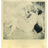 Norman Lindsay (Australian, 1879-1969) Spring Song signed lower right "Norman Lindsay 1924" and
