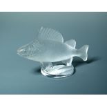 La Perche, an R. Lalique glass car mascot, moulded R. Lalique mark 10 x 16cm (4 x 6in)