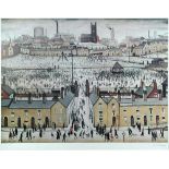 § Laurence Stephen Lowry, RBA, RA (British, 1887-1976) Britain at Play signed lower right in