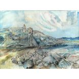 § Malcolm Milne (British, 1887-1954) Tain, Scotland watercolour, squared up (a pair) 25 x 34cm (10 x