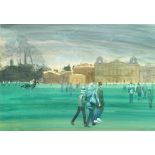 § Leigh Parry, RBA, SEA (British, 1919-2017) Family Day Out, Badminton Park signed lower right "