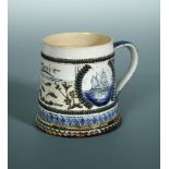 Mark V. Marshall for Doulton Lambeth, a stoneware 'Corsair' mug, incised with vignettes of ships
