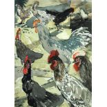 § Victoria Crowe, OBE, FRSE, RSW (Scottish, b. 1945) Foreign Fowl, 1989 signed lower right "Victoria