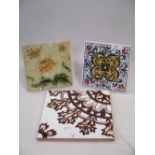 A box of mixed tiles to include Casa Pupo Mexican tiles and others