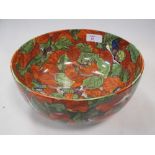 A Copeland Spode and Fishmonger's Company bowl printed and painted with butterflies on Autumn