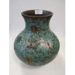 A 19th century Chinese cloisonne vase 26cm high