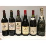 Mixed wines, French, Spanish and others, mainly 1990s vintages, to include 12 reds with