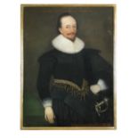 English Provincial School, 17th Century Portrait of Sir Henry Frankland, circa 1636 inscribed