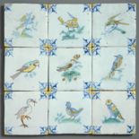 A collection of 18th Century style tiles, manufactured by Frederick Garrard, not framed