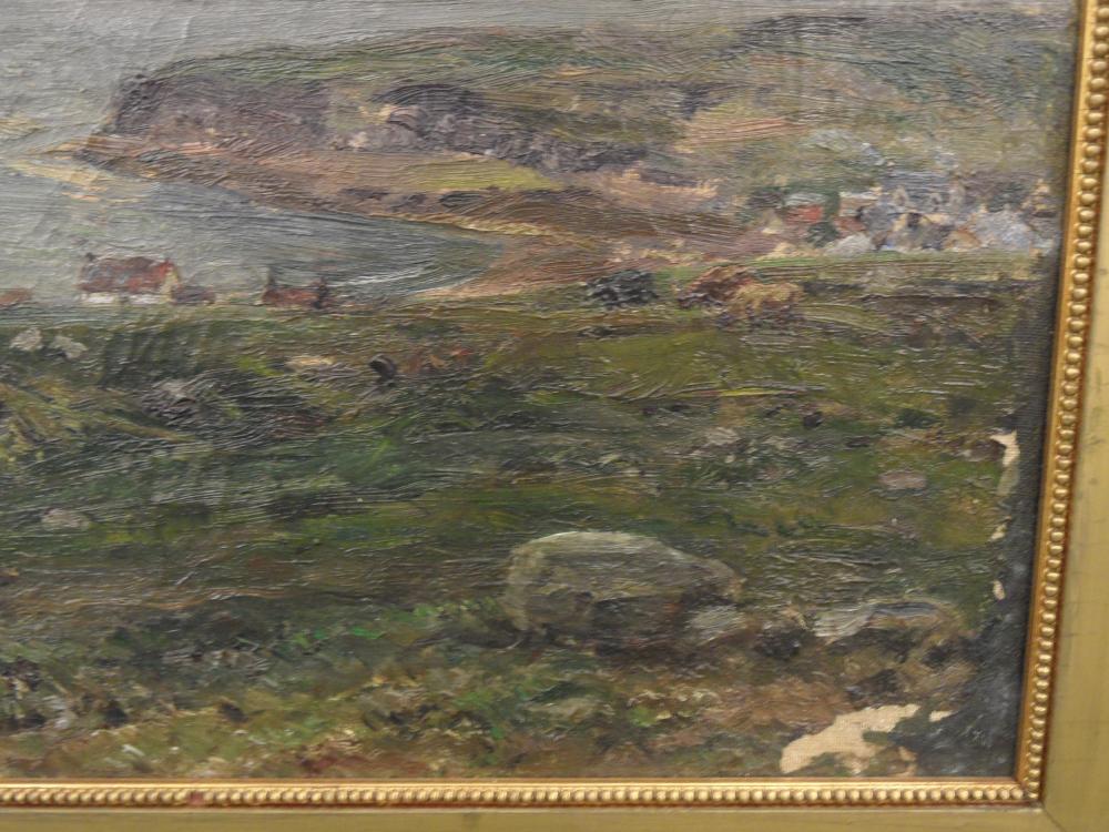§ Herbert F Royle (British, 1870-1958) A crofting scene in the Highlands signed lower left "H Royle" - Image 3 of 7