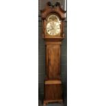 An 18th century North Country 30 hour longcase clock, Hugh Lough, Penrith, the mahogany case with