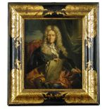 After Hyacinthe Rigaud (French, 1659-1743) Portrait of Pierre Mignard, the artist, holding a paint