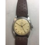 Rolex - A gentleman's steel Oyster Perpetual Precision wristwatch, circa 1960, with 28mm cream