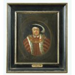 English School Portrait of Henry VIII (1509-1547), head and shoulders, wearing an ermine-trimmed