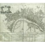 John Senex, A Plan of the City's [sic] of London, Westminster and Borough of Southwark with the