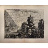 Giovanni Battista Piranesi, Vedute di Roma, [c.1774 or later], etched title, folding plan, and 52