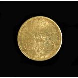 A USA twenty dollar gold coin, 1900