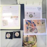 Westminster Collection, an album containing various commemorative coin covers, together with a