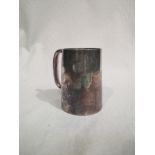 A silver pint mug by Henry Atkins, Sheffield 1943, with inscription 'Group Captain W. M. Mcdonald