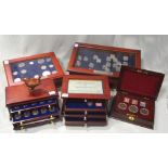 Danbury Mint part coin collections, the Complete Shilling Collection, US coins of the 19th