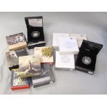 The Royal Mint, Shakespeare's Tragedies, £2 silver proof coin, The Royal Birth 2015 £5 silver proof,