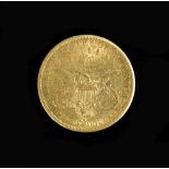 A USA twenty dollar gold coin, 1898