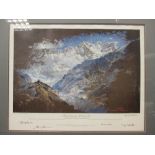 After J. Lincoln Rowe (Marine Society) 'Kangchenjunga Yalung Face', from a limited edition of 100,