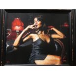 Fabian Perez (Argentinian, b.1967), Saba at Las Brujas, signed within the print and numbered 2/75,