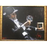 Fabian Perez (Argentinian, b.1967), Tinto II, signed within the print and numbered 23/150, print