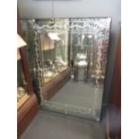 A pair of of modern Venetian style mirrors (2)