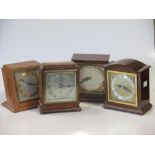 Four mid 20th century mantel timepieces by Elliott, London