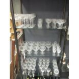 A suite of Stuart crystal glassware and other glassware