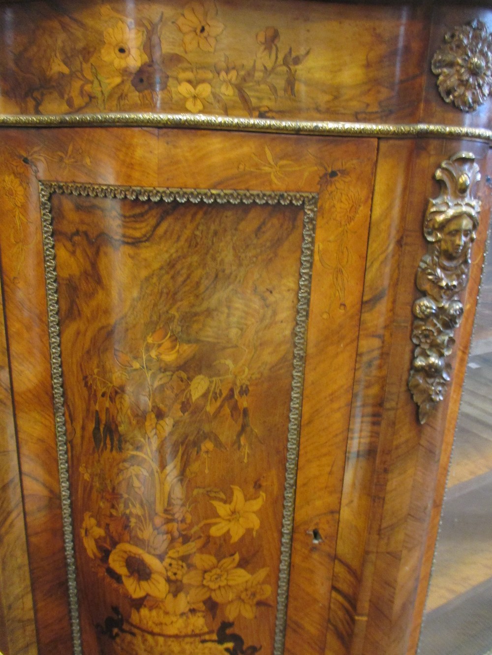 A 19th century mirror back walnut credenza - Image 2 of 2