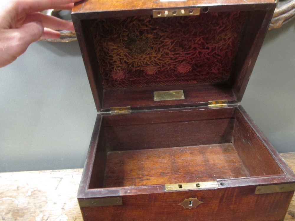 A Regency mahogany and brass bound Apothecary cabinet, 23 x 27 x 19cm - Image 2 of 4
