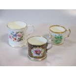 Three 19th century staffordshire christening mugs (3)