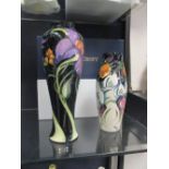 Two modern Moorcroft vases, 'Ariella' and 'Snowtime', limited editions, boxed (2)