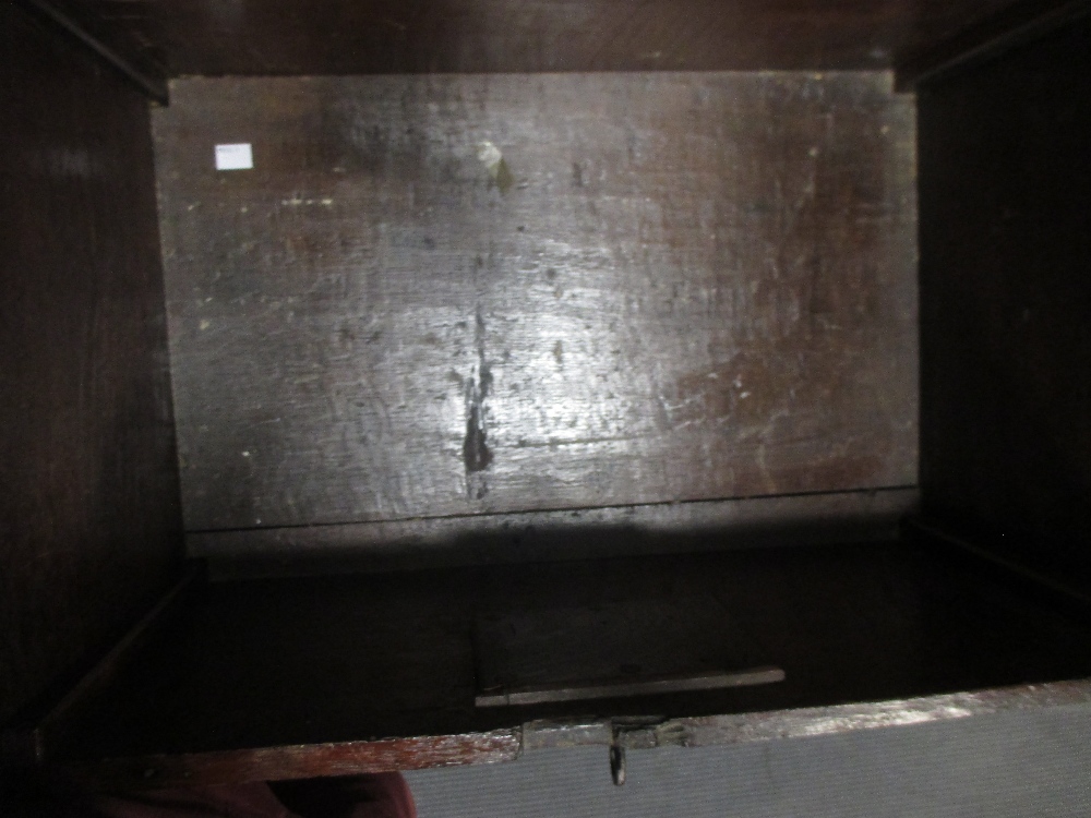 An oak bible box on later stand - Image 5 of 6