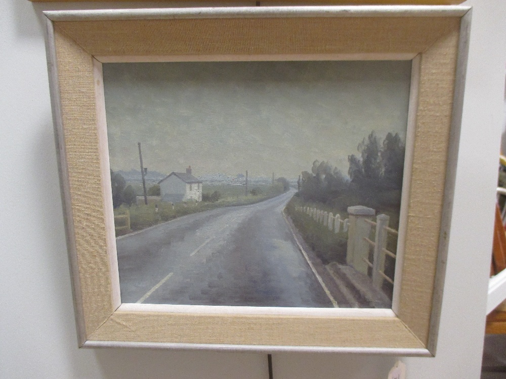 Anthony Day, Stretham Bridge, oil on board, 27 x 31cm