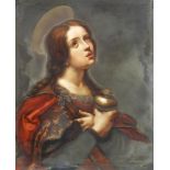 A 19th century Italian porcelain rectangular plaque, painted by Giovanni Fanciullacci with St Mary