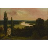 James Isaiah Lewis (British, 1861-1934) Richmond overlooking the Thames signed lower right "J I