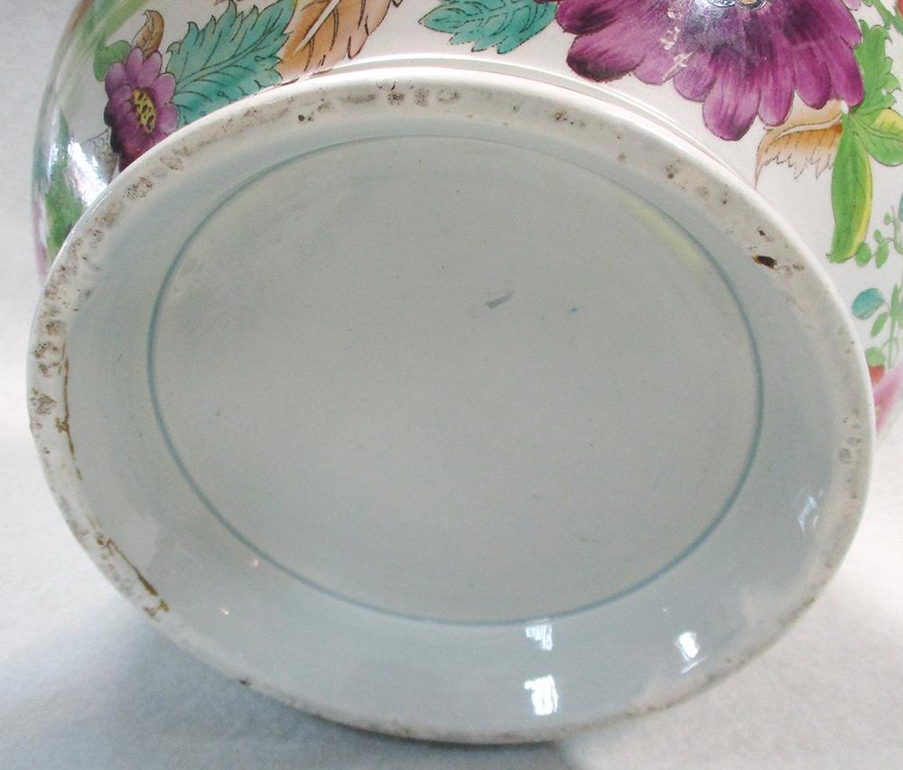 A Regency pearlware two handled pot pourri vase and cover, probably Spode, the ovoid body printed - Image 5 of 5