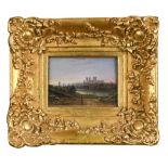 A pair of Worcester porcelain rectangular plaques, circa 1830, each painted by Enoch Doe with