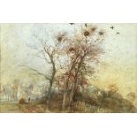 Arthur James Stark (British, 1831-1907), Rooks, Nutfield, Surrey; and Elms, Surrey, watercolours, 19