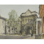 § Stanley Orchart (British, 1920-2005), The Ethelbert Gate, Norwich Cathedral, signed "Orchart '