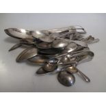 A collection of silver spoons totalling apx 20ozt