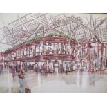 Three architect designs for a scheme at Glasgow Central Station, dated 1987 (3)