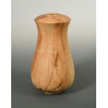 § Richard Chapman, (British, born 1951), a turned horse chestnut vase of gourd shape, signed to